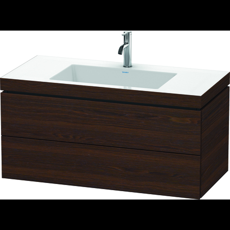 DURAVIT L-Cube C-Bonded Set Wall-Mounted Lc6928O6969 Brushed Walnut LC6928O6969